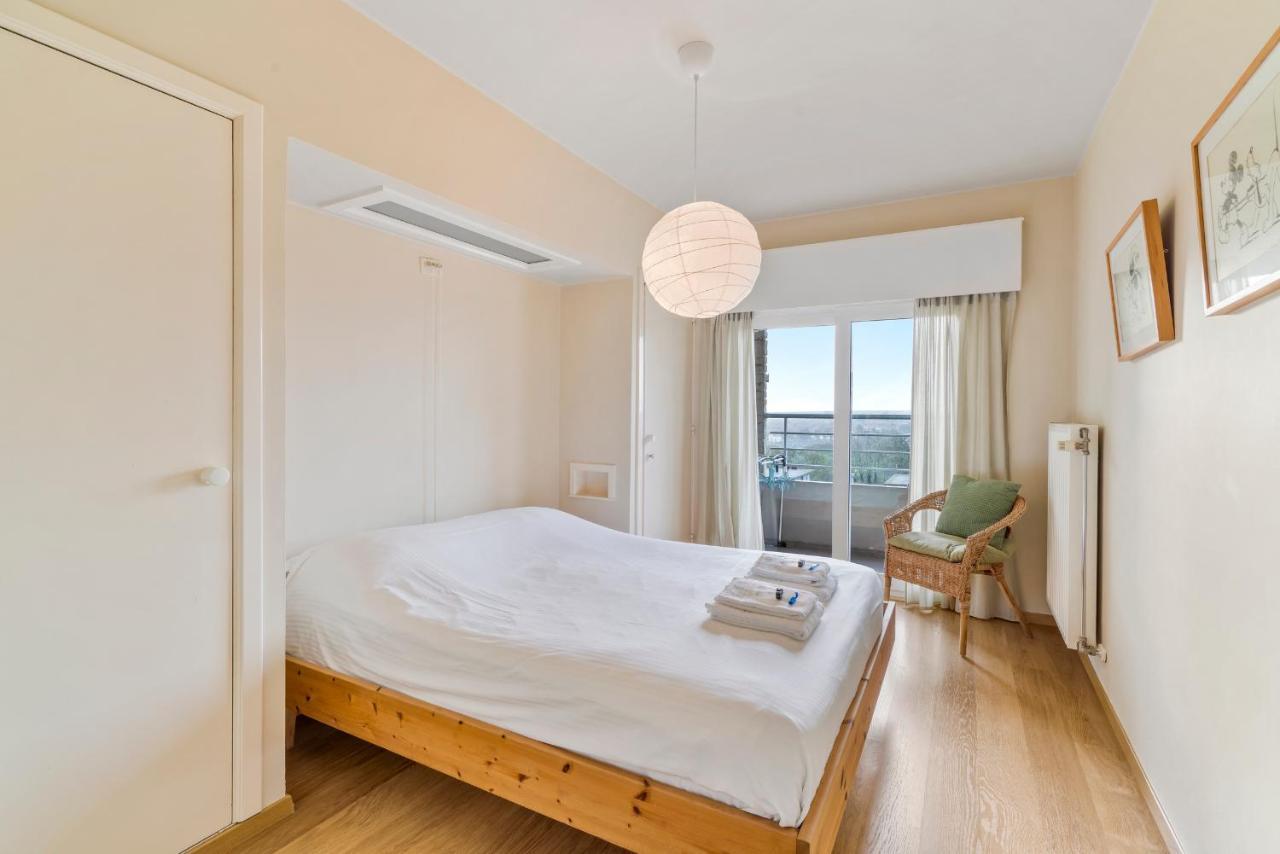 Zonnig Familie App Op Zeedijk Met Zeezicht Voor 6P Apartment Ostend Luaran gambar