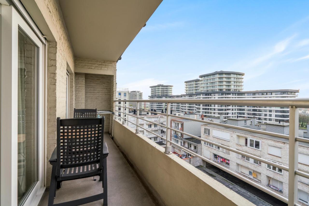Zonnig Familie App Op Zeedijk Met Zeezicht Voor 6P Apartment Ostend Luaran gambar